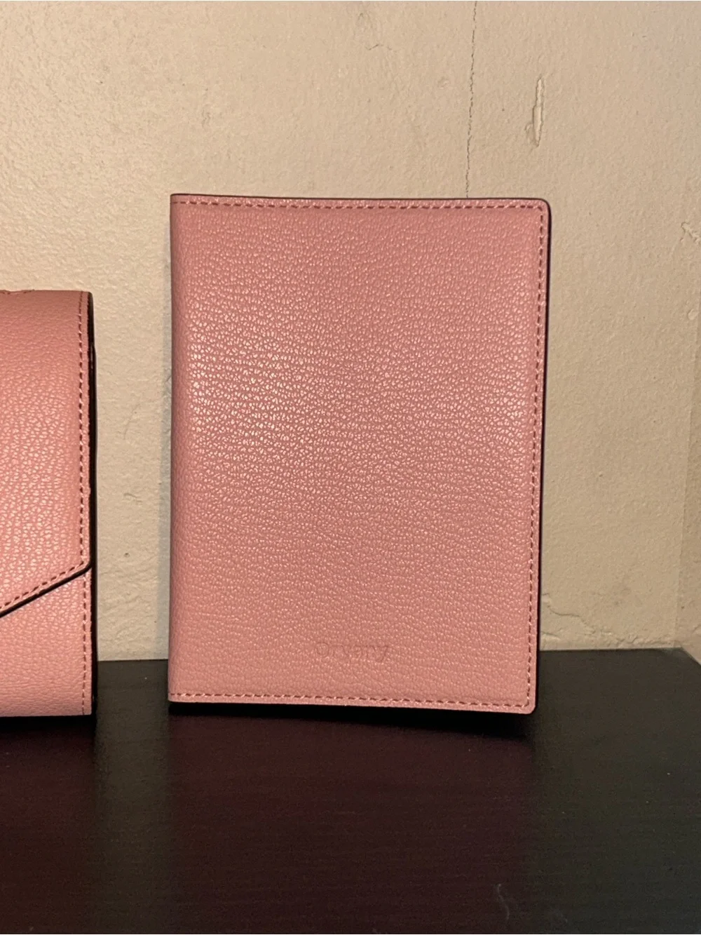 ORYANY Baby Pink Genuine Leather Mandy Crossbody With Passport Holder NWTS